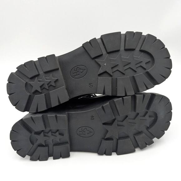 Ash Elton Platform Lug Sole Combat Boots Lace-Up Women's Black Size US9 EU40 - Picture 7 of 13